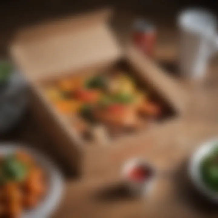 A delivery box filled with nutritious meals ready to be enjoyed