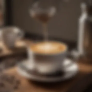 Tranquility in Coffee Preparation A serene coffee setup with natural light