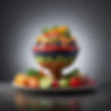 Balanced Meal with Low Potassium Produce A balanced meal showcasing low potassium fruits and vegetables creatively plated.