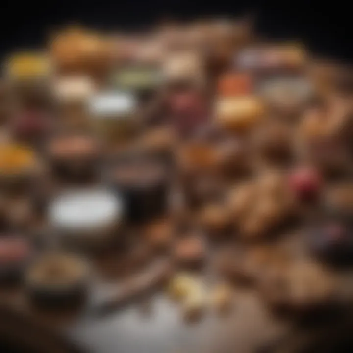 A collection of bespoke items neatly arranged for gifting