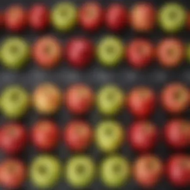 Nutritional Benefits of Apples Nutritional chart highlighting fiber content and antioxidants in apples