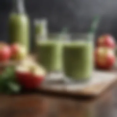 Healthy Apple Smoothie Recipe Smoothie made with apples, greens, and other healthy ingredients