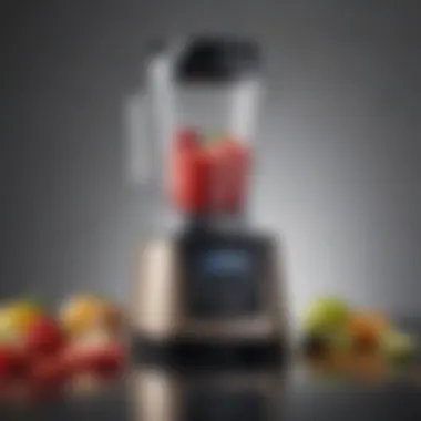 Sleek High-Performance Blender Modern high-performance blender showcasing sleek design and functionality