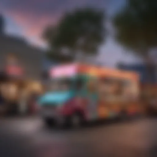 Colorful food truck exterior