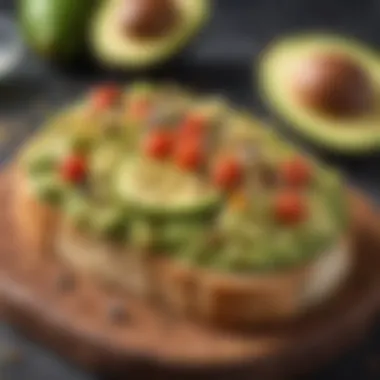 Delicious avocado toast topped with seeds