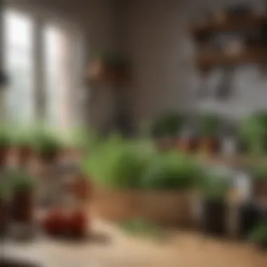 Essential Tools for Indoor Herb Gardening A selection of essential tools and accessories for indoor herb gardening.