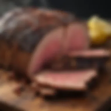 Culinary Masterpiece: The Art of Smoked Brisket A beautifully smoked brisket showcasing rich flavor