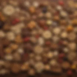 A variety of healthy dog treats arranged on a wooden surface