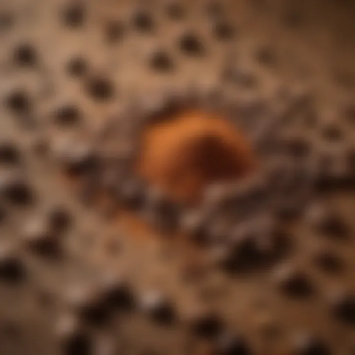 Close-up of chai spices and coffee beans