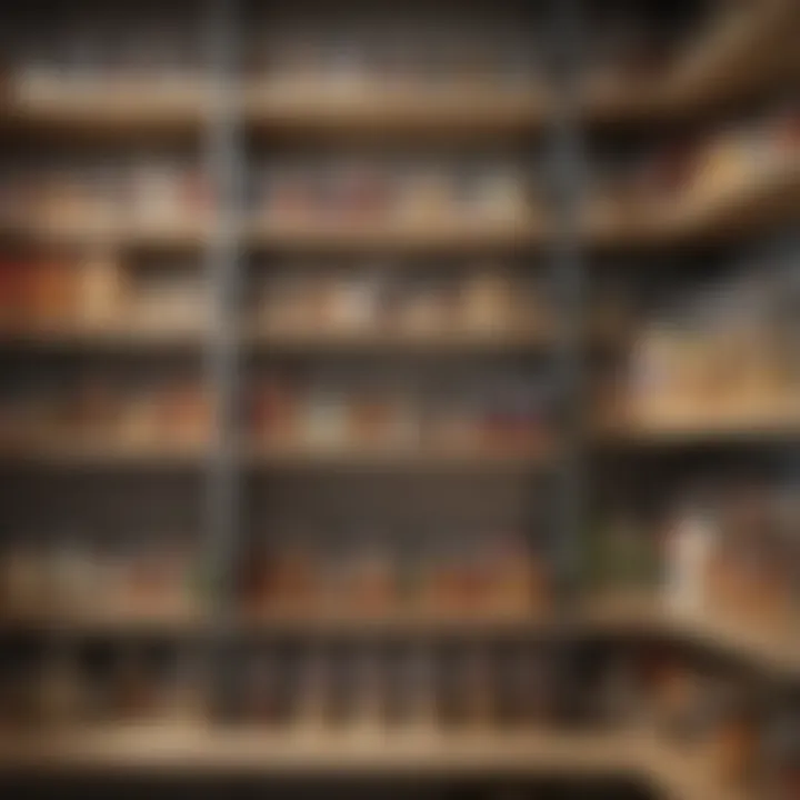 A variety of pantry storage containers in a well-organized kitchen