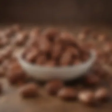 Nutritional Benefits Explored Nutritional benefits of chocolate-covered pecans displayed beautifully
