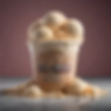 Understanding Ice Cream Nutrition Labels Nutritional label of a low-sugar ice cream