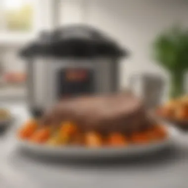 Instant Pot Features for Perfect Pot Roast A well-prepared Instant Pot showcasing its features