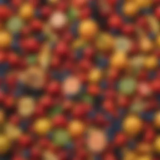 Vibrant assortment of fresh fruits