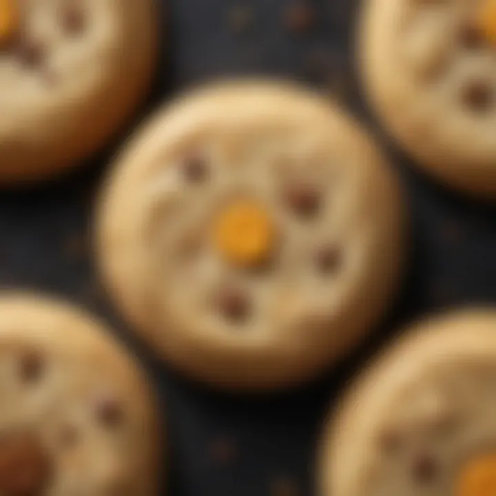 A perfectly baked soft cookie with a golden edge and soft center