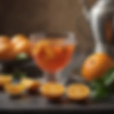 Citrus Fruits Enhancing Tea An arrangement of citrus fruits beside a teapot, illustrating flavor enhancement.