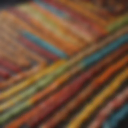 Colorful assortment of cake strips