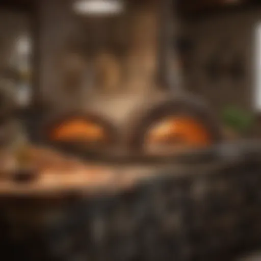 A beautifully constructed two stone pizza oven showcasing its intricate design.