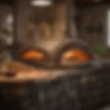 Stunning Design of Two Stone Pizza Ovens A beautifully constructed two stone pizza oven showcasing its intricate design.