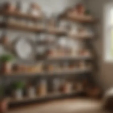 Functional Home Essentials for Everyday Living A well-organized storage space showcasing practical home essentials.