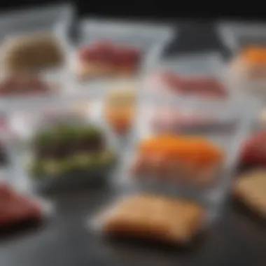 Sealed Freshness: The Power of Vacuum Technology Close-up of vacuum-sealed food packages