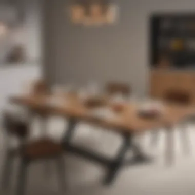 Unique design of a convertible dining table that integrates seamlessly with home decor