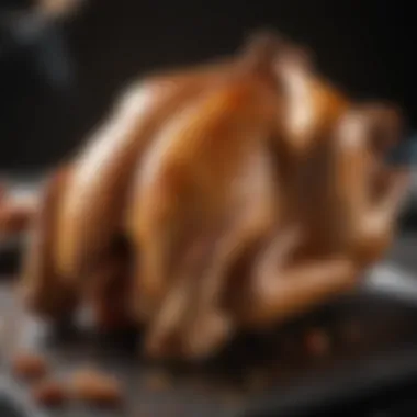 Flavor Infusion Techniques Seasoned whole chicken ready for air fryer