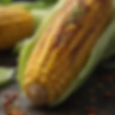 Satisfying corn on the cob with spices