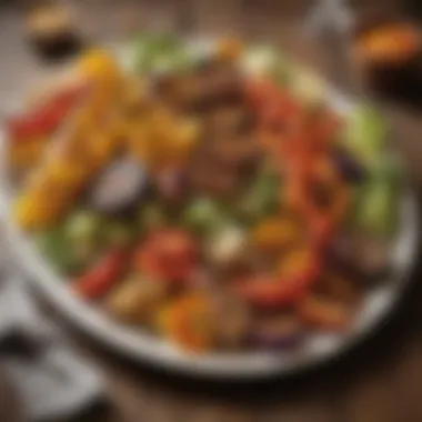 Colorful Grilled Vegetable Medley Vibrant grilled vegetable medley on a platter