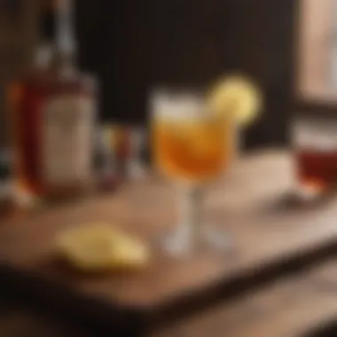 Exploring Whiskey Sour Variations An insightful overview of whiskey sour variations displayed on a wooden table