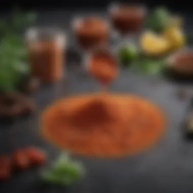 The Flavorful Elements of Bloody Mary Seasoning A vibrant array of spices and herbs used in Bloody Mary seasoning