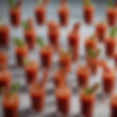 Exploring Diverse Variations of Bloody Mary A variety of Bloody Mary variations displayed in stylish glasses