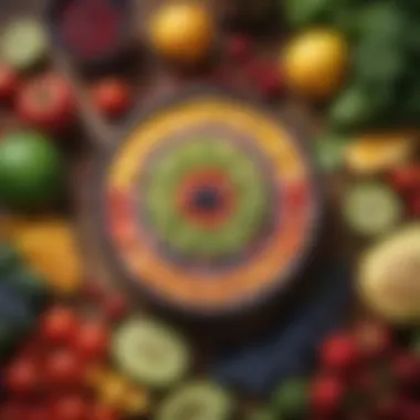 Fresh Ingredients for a Clean Smoothie Colorful array of fresh fruits and vegetables ready for smoothie preparation