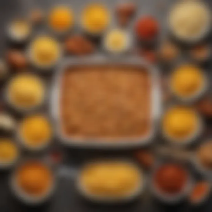 Ingredients neatly arranged for Kraft Mac and Cheese Hot Dog Casserole