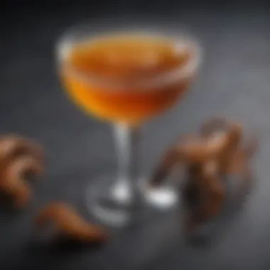 The Essential Ingredients for a Perfect Scorpion Drink Quality ingredients laid out for cocktail crafting