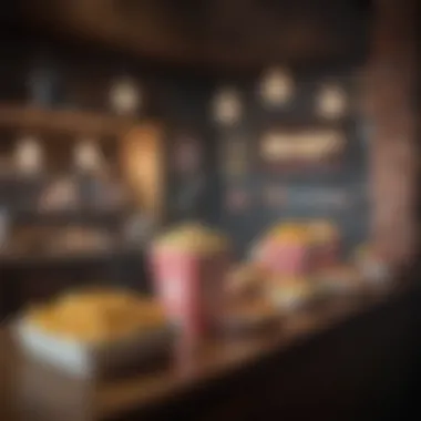 Themed Snack Bar Creative snack bar with popcorn and themed treats