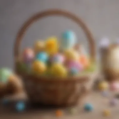 Creative Easter basket filled with unique indulgences and personal touch