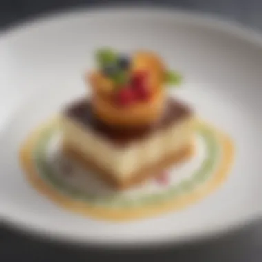 Artfully Plated Dessert Showcasing Culinary Creativity Artfully plated dessert showcasing culinary creativity