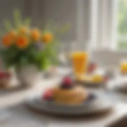 Elegant table setting for Mother's Day brunch