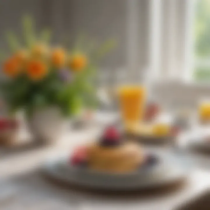 Elegant table setting for Mother's Day brunch