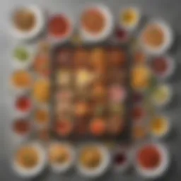 Colorful assortment of healthy meal options