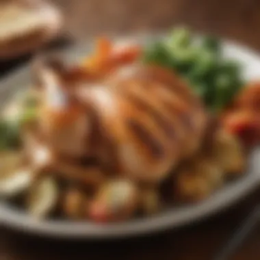 Grilled Chicken Delight Succulent grilled chicken served with a side of steamed vegetables
