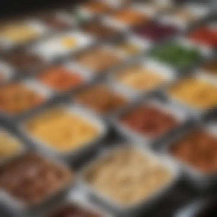 An assortment of comfort foods in takeaway containers, ready for delivery.