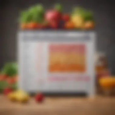 Nutritional chart highlighting key vitamins and minerals