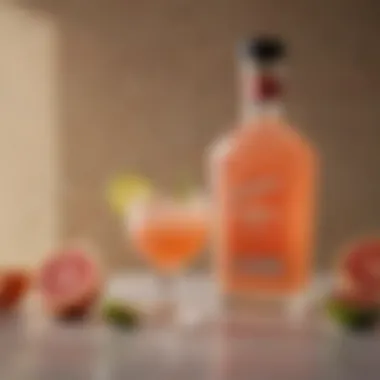 A Vibrant Don Julio Paloma Cocktail Vibrant Don Julio Paloma cocktail garnished with lime and grapefruit