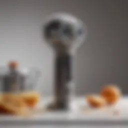 Compact design of a handheld Dyson device showcasing its sleek form factor