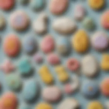 Artisanal Easter Cookies Featuring Delightful Shapes An array of artisanal cookies shaped like Easter symbols, beautifully presented.