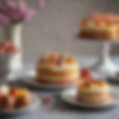 Elegant Desserts for Easter Celebrations An elegant dessert spread featuring seasonal flavors and artistic presentation