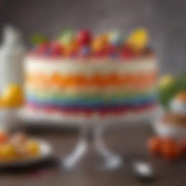 Colorful Dessert Centerpiece A colorful dessert centerpiece for Easter