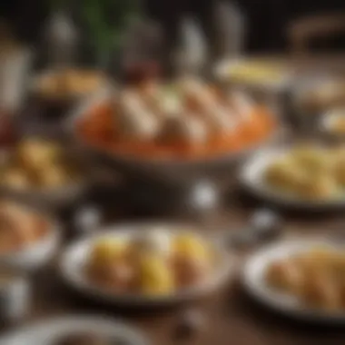 Traditional Easter Dishes A variety of traditional Easter dishes